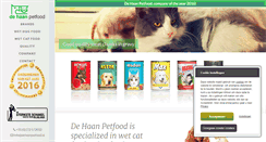 Desktop Screenshot of dehaanpetfood.com